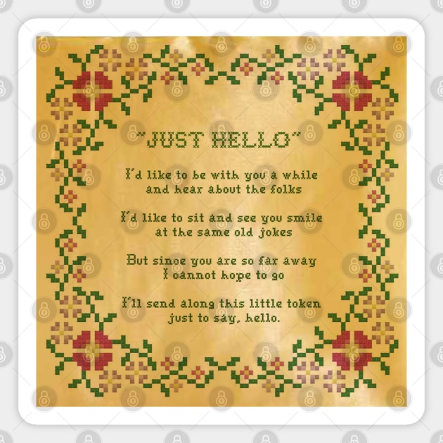 Odd Couple "Just Hello" Magnet by Pop Fan Shop